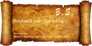 Buchmüller Sarolta névjegykártya