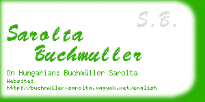 sarolta buchmuller business card