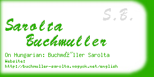 sarolta buchmuller business card